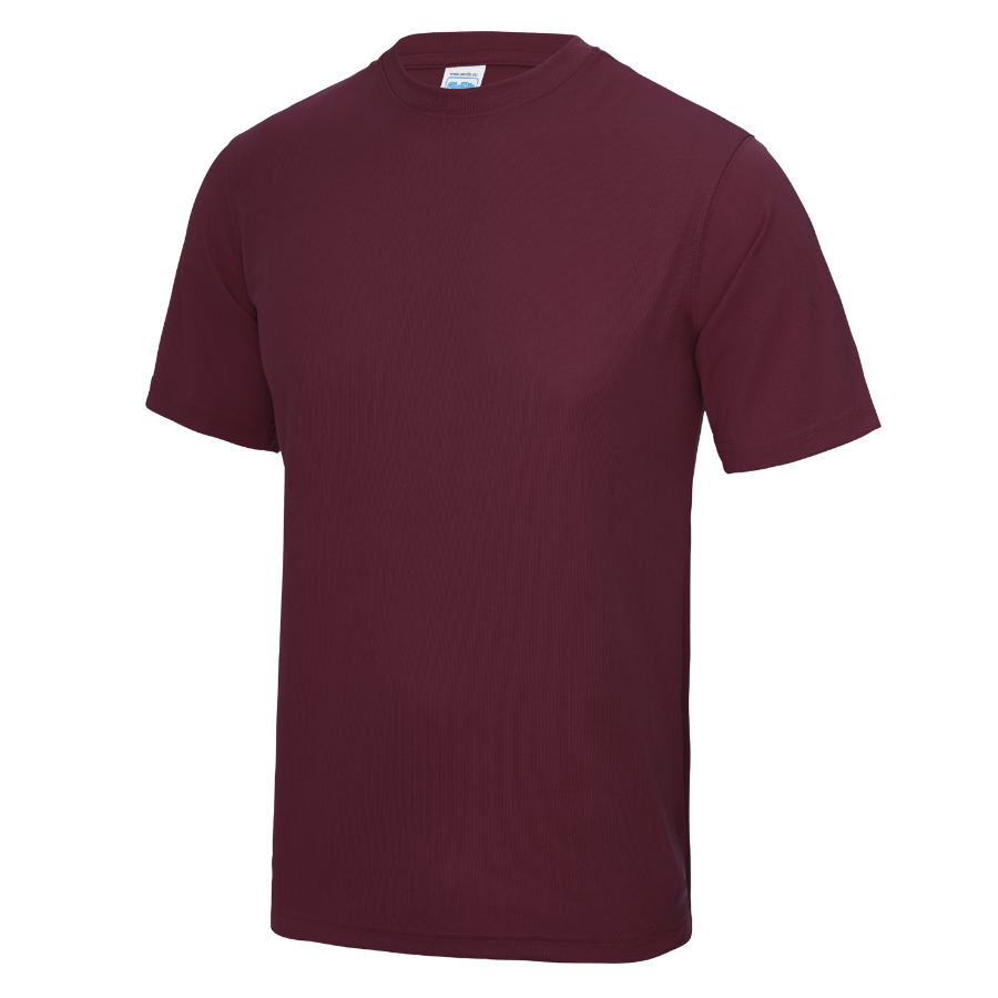 Burgundy Stripe Drop Shoulder L/S Tee main image 1